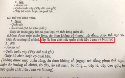 Đại học Bách khoa gây tranh cãi với quy định "cấm sinh viên mang giày cao gót, hạn chế mặc quần jeans"?