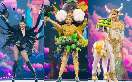 Cả "vũ trụ" được đưa vào quốc phục tại Miss Grand Thái 2019: Từ động vật muôn loài đến trái cây nhiệt đới, không sót thứ gì!