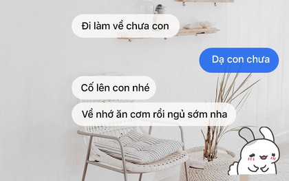 Chỉ một tin nhắn "cố lên con nhé" của mẹ mà như được "sạc pin" sau một tuần dài toàn áp lực, mệt mỏi