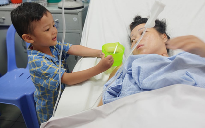 TP.HCM: Xót cảnh bé trai 3 tuổi vào viện cùng cha chăm mẹ nguy kịch khi sinh em út