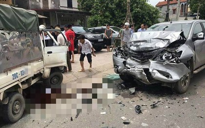 Thái Nguyên: Hai xe ô tô đấu đầu trực diện, một tài xế tử vong