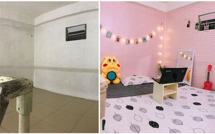 Biến phòng trọ 15m2 ẩm mốc thành không gian sống xinh xắn như homestay, cô nàng khéo léo "nổ inbox" xin ở chung