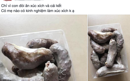 Trổ tài chế biến "xúc xích nhà làm" để chiều con, mẹ trẻ khiến hội chị em cười bò khi nhìn thành quả