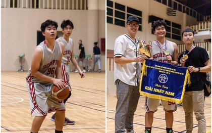 "Gục ngã" trước nam sinh điển trai cao 1m83 trường Việt Đức, sở hữu thành tích khủng với loạt huy chương Vàng Bạc môn bóng rổ
