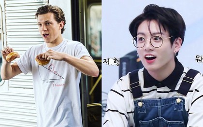 Jungkook (BTS) và Tom Holland (Spiderman) bỗng dưng xuất hiện trên cùng một chủ đề vì chiếc bánh này