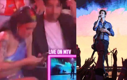 Shawn Mendes không biết làm nên tội tình gì, hết mình biểu diễn thế mà Halsey chẳng mặn mà hưởng ứng