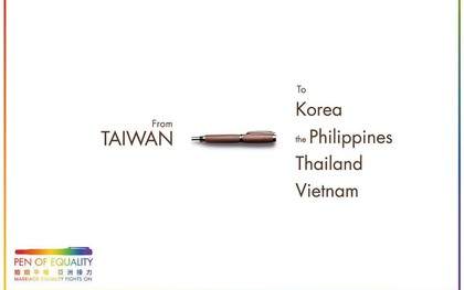 Chiếc “bút bình đẳng” và thông điệp từ Đài Loan gửi tới châu Á khiến nhiều người xúc động