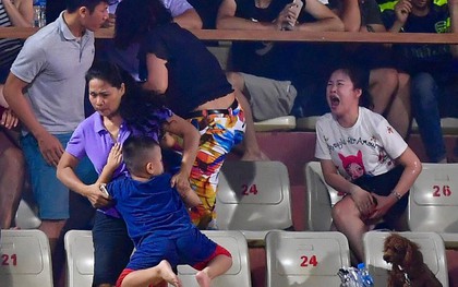Người Nam Định xin lỗi vụ fan nữ đổ máu vì pháo hiệu trên sân Hàng Đẫy