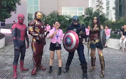 Xuất hiện màn cosplay biệt đội Avengers cực chất ở buổi chào tân sinh viên khiến ai nhìn vào cũng yêu