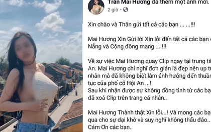 Lên tiếng xin lỗi, "hot girl" bán khỏa thân quay clip trên nóc quán cafe ở Hội An vẫn bị "ném đá" tới tấp