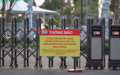 Sau vụ bé trai 6 tuổi đuối nước tử vong, công viên nước Thanh Hà đóng cửa, treo biển đang bảo dưỡng