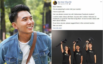 Travel blogger nổi tiếng Nas Daily chỉ muốn hợp tác với người Việt “hơn 1 triệu lượt theo dõi trên Facebook”, Khoai Lang Thang đáp trả cực gắt