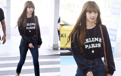 Khoe eo nhỏ khó tin tại sân bay, lần đầu tiên Lisa (BLACKPINK) bị Knet chê bai: "Nhìn như bộ xương ấy"