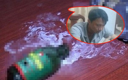 Đòi tiền bất thành, chồng đổ thuốc diệt cỏ vào miệng vợ cũ