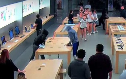 Trộm vào Apple Store cướp máy Mac trị giá 27.000 USD như phim hành động