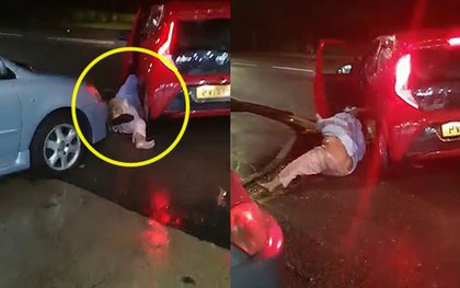 Cảnh tượng gây sốc khi người phụ nữ bị nam tài xế xe ô tô kéo lê trên đường trong cuộc tấn công tàn bạo