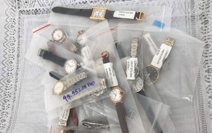 Hơn 15.000 chiếc đồng hồ nhái thương hiệu nổi tiếng Longines, Omega, Patek Philippe... bị tạm giữ