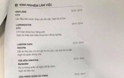 Cười nắc nẻ với chiếc CV thật thà nhất quả đất, thế này các nhà tuyển dụng còn biết hỏi gì nữa?