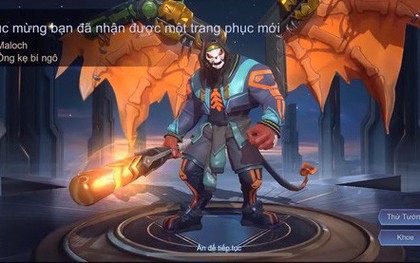 Liên Quân Mobile: Garena tặng khuyến mãi Maloch Ông Kẹ và 4 vé quay cho game thủ, hạn tới 31/10