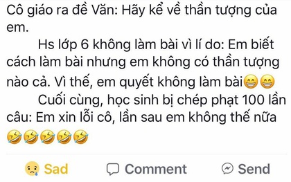 Học sinh bị chép phạt 100 lần vì từ chối làm bài văn tả thần tượng: Bất lực hay bạo lực?