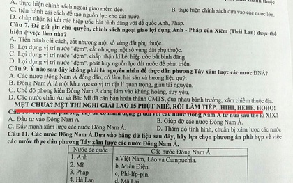 Đang làm bài kiểm tra đọc được lời nhắn nhủ của thầy giáo, học sinh chưa kịp vui thì chưng hửng vì pha troll cực mạnh