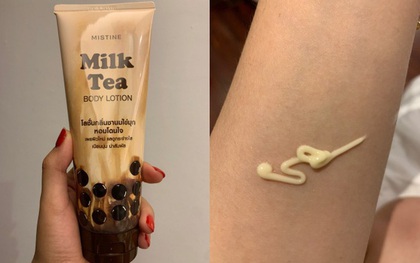 Review nhanh kem dưỡng thể hương "trà sữa chân trâu đường đen" đang gây sốt tại Thái Lan