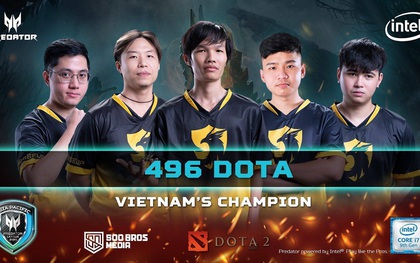 496 đang là thế lực "vô đối" của Dota2 Việt Nam khi vô địch Predator League 2020 với thành tích bất bại