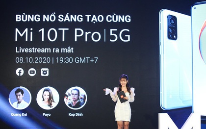 Xiaomi Mi 10T Pro ra mắt: Màn hình 144Hz, camera 108MP, Snapdragon 865, giá từ 11,9 triệu đồng