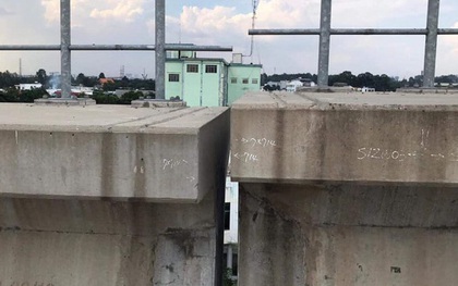 Metro số 1 có nguy cơ mất an toàn vì gặp sự cố lệch đầu dầm gây hư hỏng đoạn đường ray