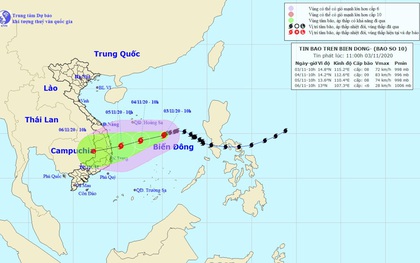 Bão số 10 bất định, rất khó dự báo, hết sức nguy hiểm