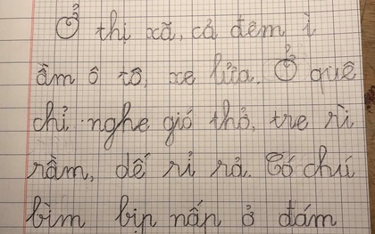 Đọc văn lớp 1 con viết, phụ huynh than: "Vừa đọc vừa chửi" như bị sang chấn tâm lý