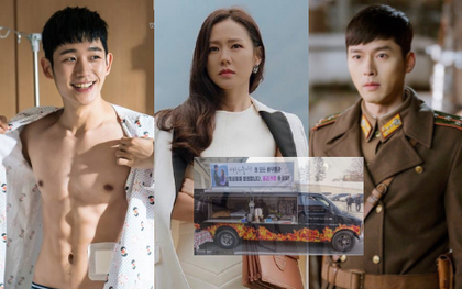 Jung Hae In gửi "xe lửa" đồ ăn tặng chị đẹp Son Ye Jin, sẵn tiện "dằn mặt" Hyun Bin ngay phim trường Crash Landing on You?