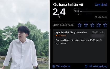 Được nghỉ nhưng bắt học online, nam sinh ĐH Kinh tế Quốc dân gây bức xúc khi hô hào đánh giá 1 sao vào ứng dụng học tập của trường