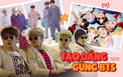Những concept tạo dáng từ “ngầu đét” đến cực “lầy” của BTS, đi ăn chơi hay du lịch muốn chụp ảnh nhóm đều xài được hết nè!