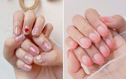 Nail hồng xinh nức nở thế này, các nàng diện đi chơi Valentine thì chỉ có điểm 10 xuất sắc