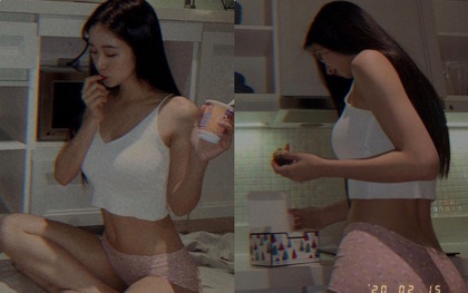 Jun Vũ mặc gợi cảm liều lĩnh chụp ảnh "góc chết" mỹ nhân nào cũng sợ: Ngồi lộ bụng mà không thấy chút mỡ thừa