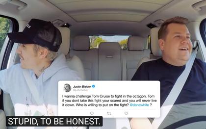 Justin Bieber thừa nhận mình ngu ngốc khi bị nhắc lại vụ "khiêu chiến" với Tom Cruise