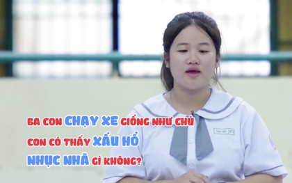 Nữ sinh bật khóc khi nghe chú xe ôm hỏi: "Ba con chạy xe giống chú, con có thấy nhục nhã không?"