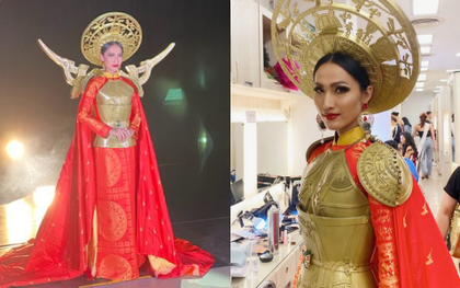 Hoài Sa hé lộ "sương sương" Quốc phục tại Miss International Queen 2020: Áo dài đỏ rực, quyền lực như nữ chiến binh