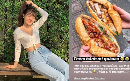 Yến Xuân tham gia trào lưu minh oan cho bánh mì Việt Nam sau vụ bị 20 khách Hàn Quốc chê