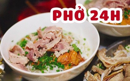 Hà Nội "nghiện" phở đến mức này sao: 24h trong ngày, đi ăn lúc nào cũng có hàng phở mở cửa