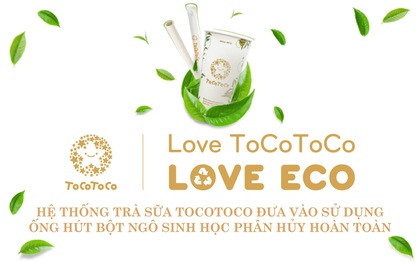 Hệ thống trà sữa ToCoToCo đưa vào sử dụng ống hút bột ngô sinh học phân hủy hoàn toàn