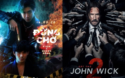 MV mới chưa kịp lên sóng, poster của K-ICM đã bị netizen tố đạo nhái poster phim "bom tấn" Mỹ "John Wick 2"?