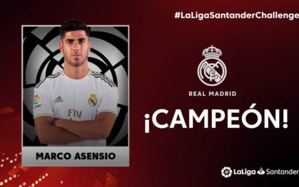 Sao trẻ Marco Asensio tỏa sáng, Real Madrid bất ngờ vô địch La Liga, nhưng không phải trên sân cỏ mà là trong FIFA 20