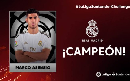 Sao trẻ Marco Asensio tỏa sáng, Real Madrid bất ngờ vô địch La Liga, nhưng không phải trên sân cỏ mà là trong FIFA 20