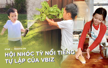 Hội nhóc tỳ Vbiz "ngậm thìa vàng" nhưng không hề lười biếng: Tự giác làm việc nhà, nấu nướng, chăm nhất là nhà Hà Tăng