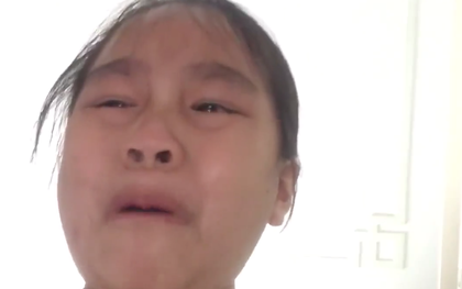 Video đẫm nước mắt được thả "haha" nhiều nhất hôm nay: Cô bé khóc lóc xin lỗi bố nhưng vẫn không quên văn vở siêu cưng