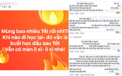 Định lì xì sinh viên khi đi học trở lại, thầy giáo trường Ngoại thương liền nhận về một loạt bình luận xin đăng kí tín chỉ, chuyển lớp