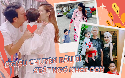 Sao Vbiz giấu chuyện bầu bí rồi bất ngờ khoe con: Nhã Phương - Trường Giang chọn dịp đặc biệt, bất ngờ nhất là Big Daddy