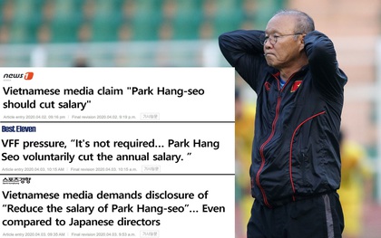 Báo Hàn: "Không công bằng khi HLV Park Hang-seo đã quyên góp nhưng vẫn bị nhắc giảm lương"